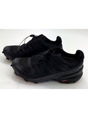 Salomon Speedcross 5 GTX Mens Trail Running Shoes Size 8 Black Waterproof